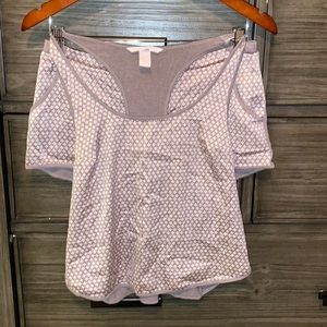 Beige and pink Victoria’s secret tank top and short set - S